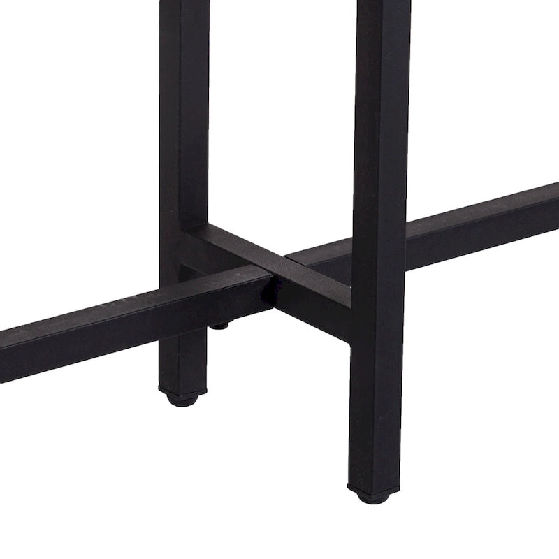 Console étroite et longue – Noir mat et Espresso