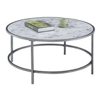Table basse ronde effet marbre Gold Coast