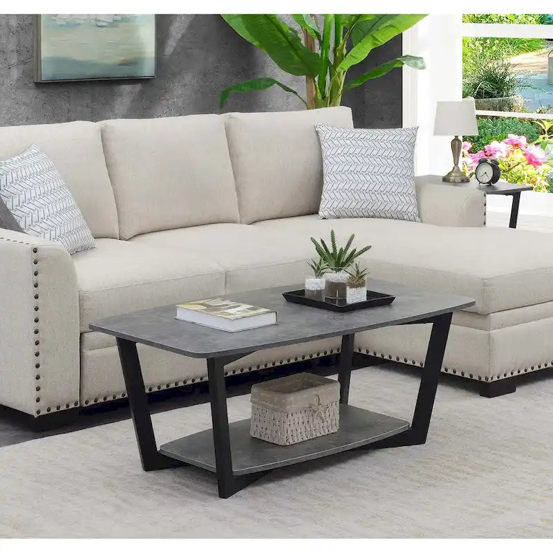 Table basse Graystone avec étagère