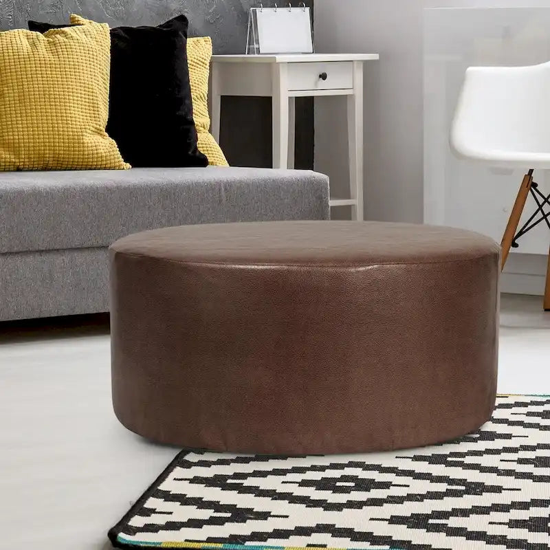 Pouf rond universel Allan Andrews 36 avec housse, collection Avanti