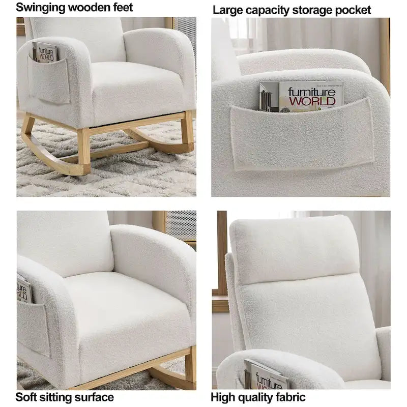 Fauteuil à bascule de salon