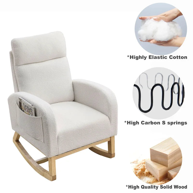 Fauteuil à bascule de salon