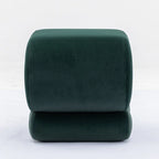 Tabouret de Maquillage Repose-pieds en Velours en Forme de S
