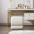Tabouret de Maquillage Repose-pieds en Velours en Forme de S