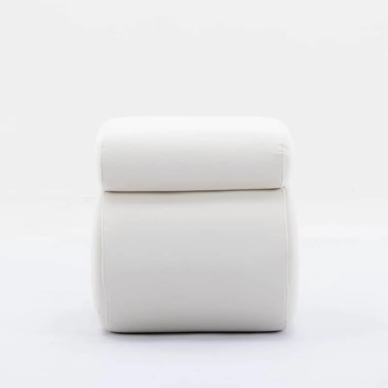 Tabouret de Maquillage Repose-pieds en Velours en Forme de S