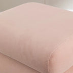 Tabouret de Maquillage Repose-pieds en Velours en Forme de S