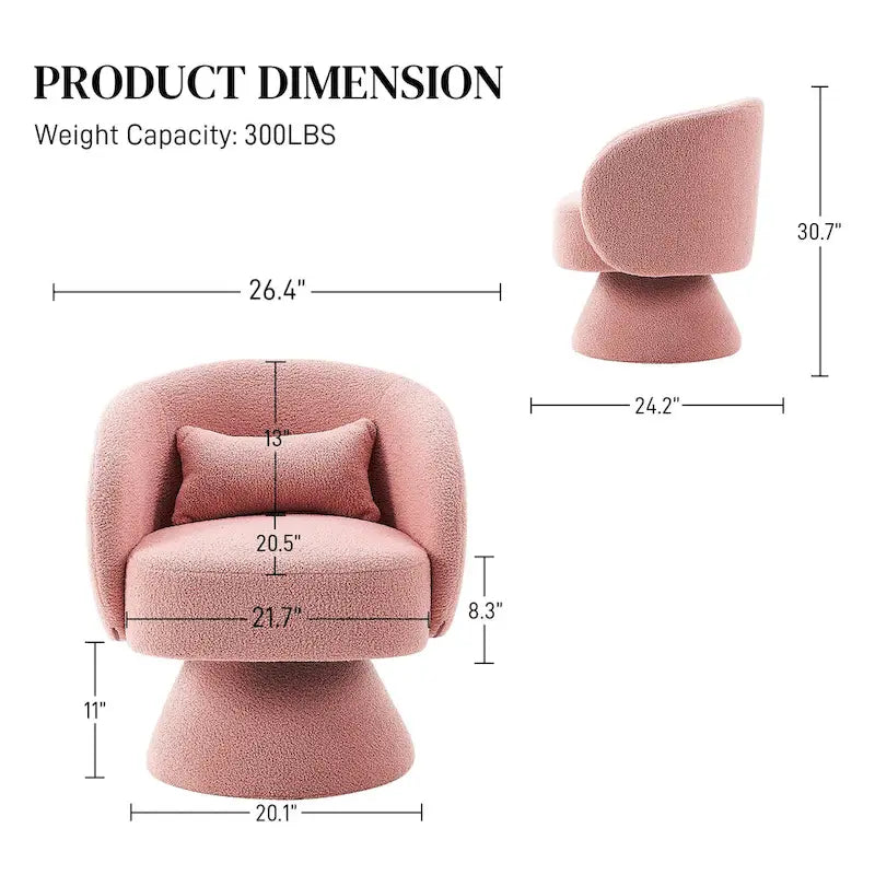 Fauteuil Crapaud Pivotant à 360 Degrés