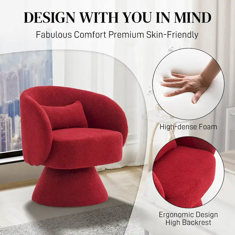 Fauteuil Crapaud Pivotant à 360 Degrés