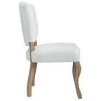 Chaise de salle à manger latérale tapissée vintage française Array