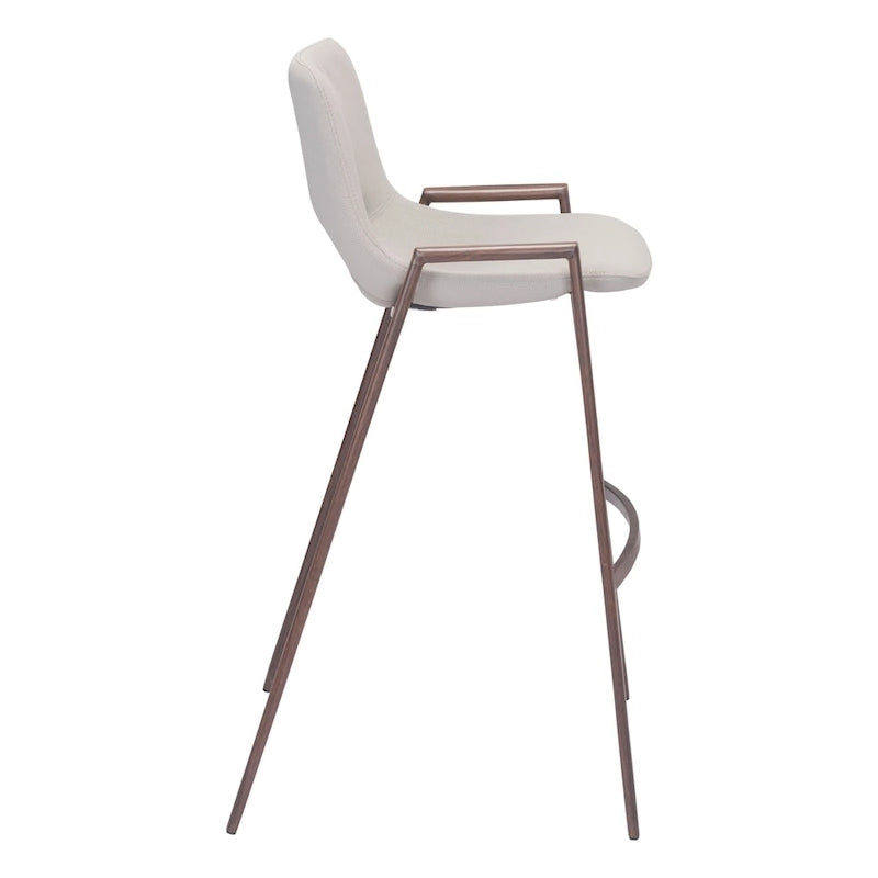 Tabouret de bar Desi noir et noyer