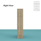 Armoire en bois au charme naturel - Design en rotin respirant Grand espace de rangement