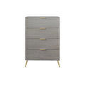 Commode contemporaine en bois à 4 tiroirs CraftPorch
