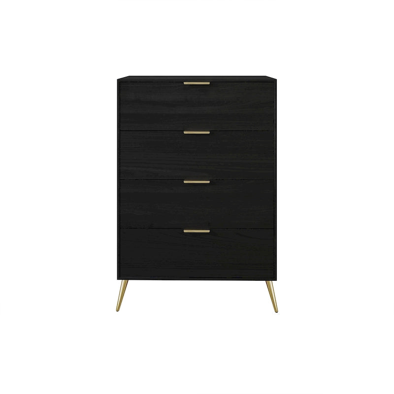 Commode contemporaine en bois à 4 tiroirs CraftPorch