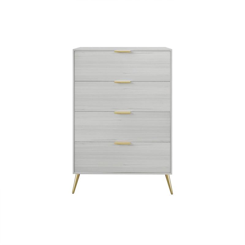 Commode contemporaine en bois à 4 tiroirs CraftPorch