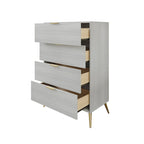 Commode contemporaine en bois à 4 tiroirs CraftPorch