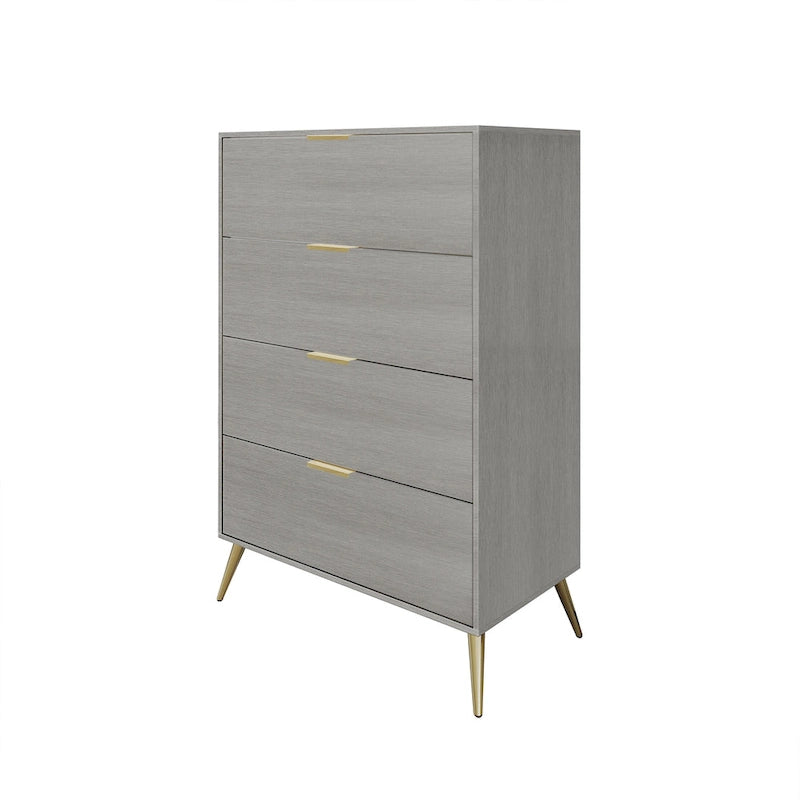 Commode contemporaine en bois à 4 tiroirs CraftPorch