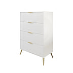 Commode contemporaine en bois à 4 tiroirs CraftPorch