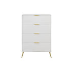Commode contemporaine en bois à 4 tiroirs CraftPorch