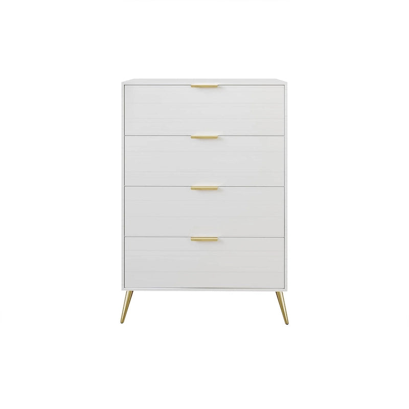 Commode contemporaine en bois à 4 tiroirs CraftPorch
