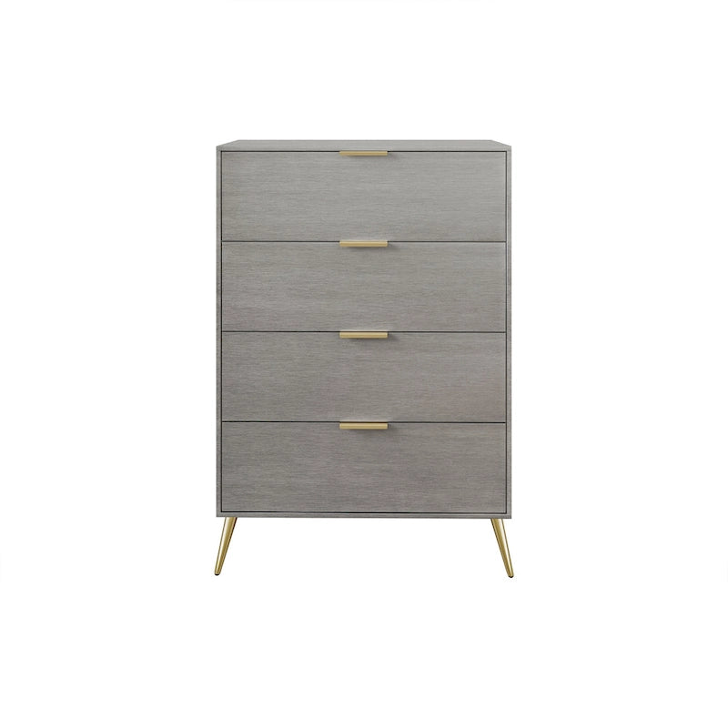 Commode contemporaine en bois à 4 tiroirs CraftPorch