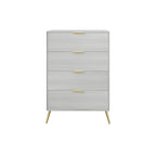 Commode contemporaine en bois à 4 tiroirs CraftPorch