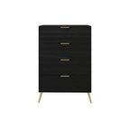 Commode contemporaine en bois à 4 tiroirs CraftPorch