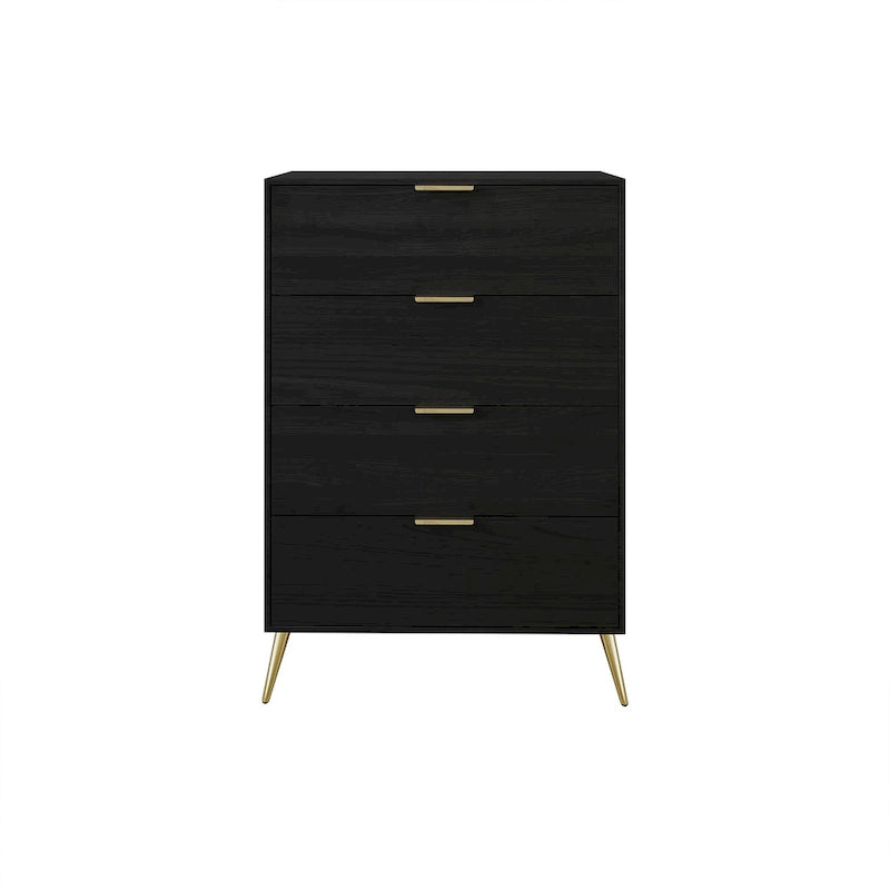 Commode contemporaine en bois à 4 tiroirs CraftPorch