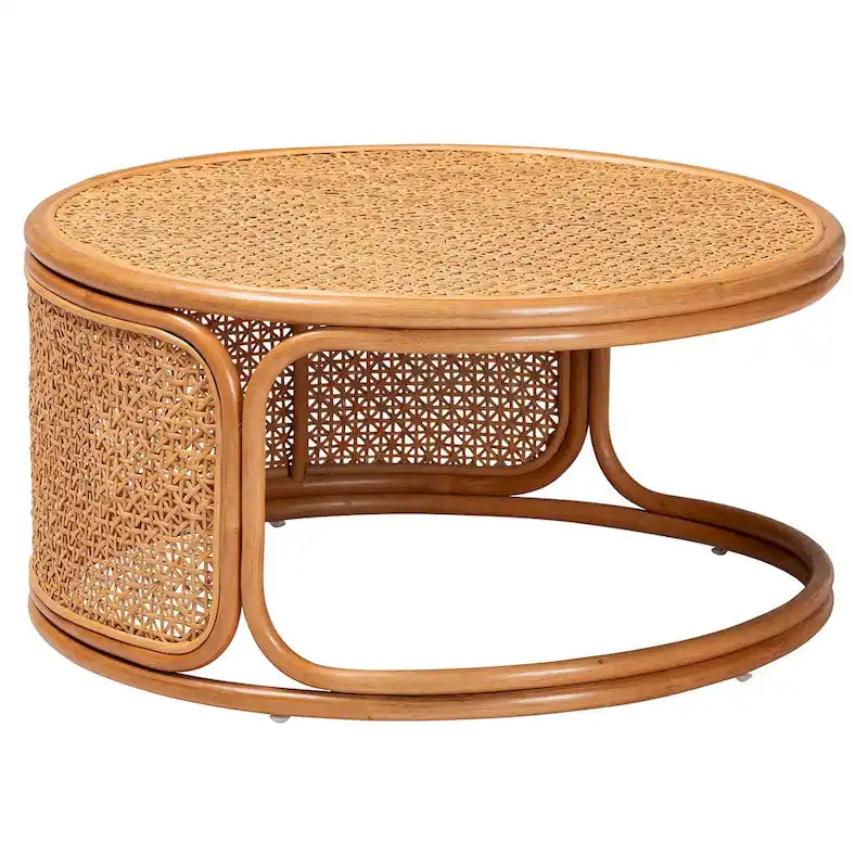 Table Basse en Rotin Eldon Bohemian Honey