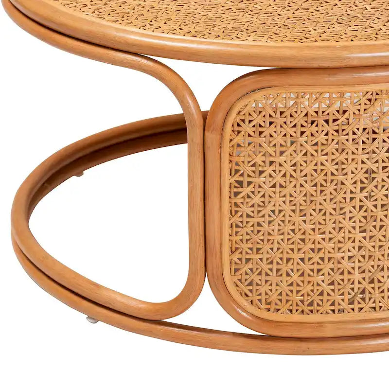Table Basse en Rotin Eldon Bohemian Honey