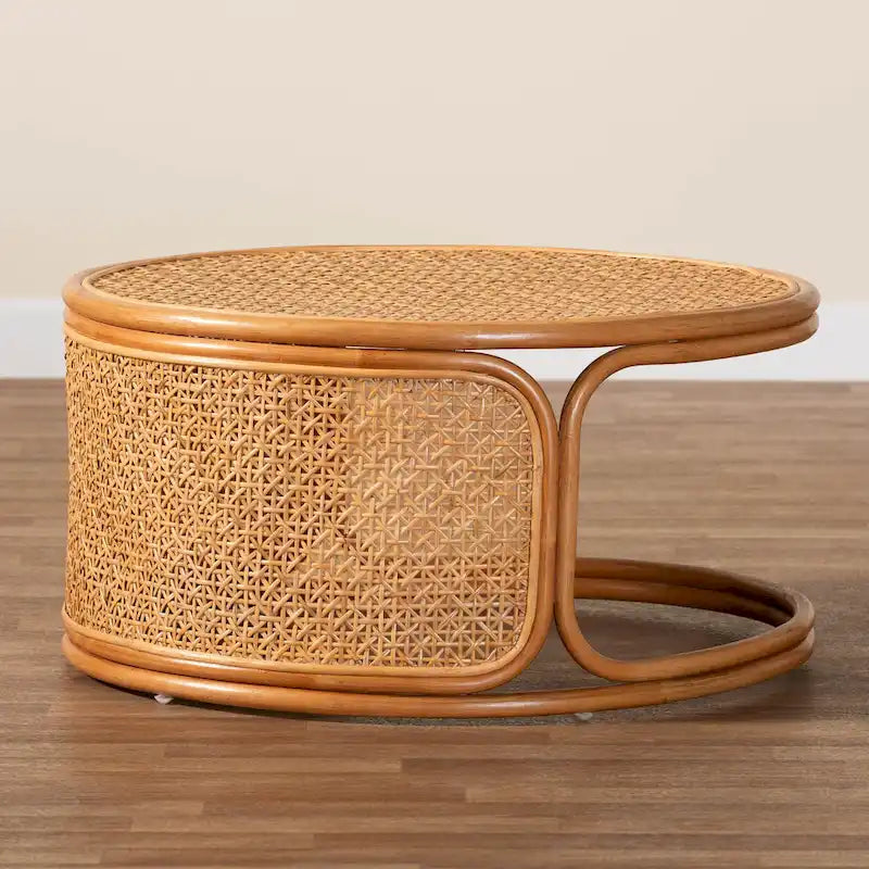 Table Basse en Rotin Eldon Bohemian Honey