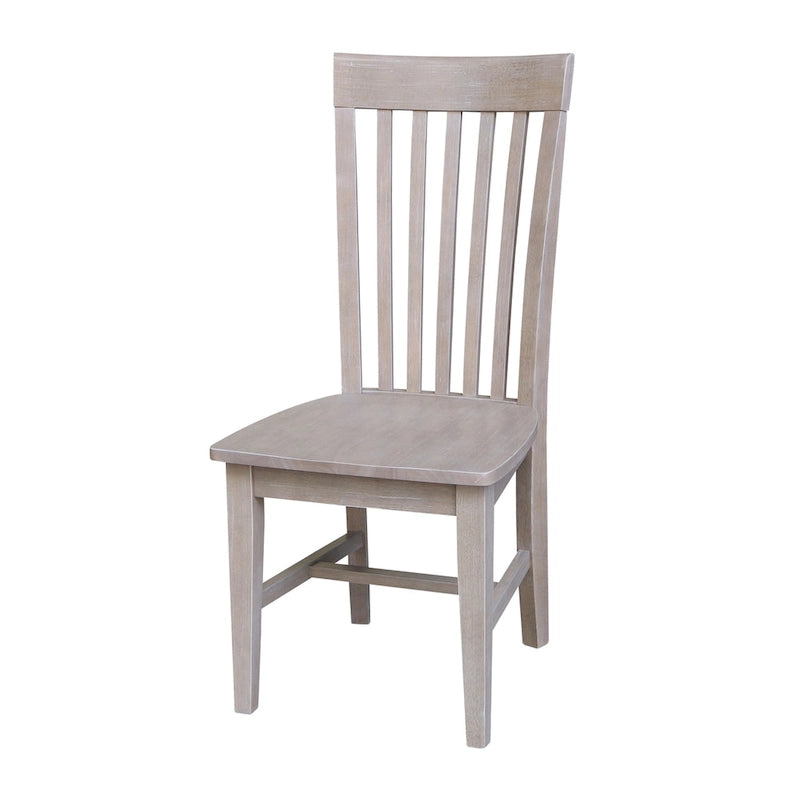 Chaise de salle à manger haute Mission en bois massif