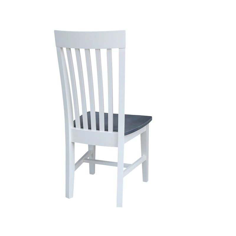 Chaise de salle à manger haute Mission en bois massif