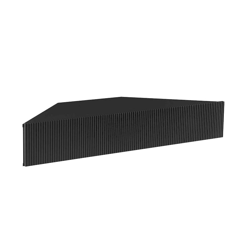Meuble TV d'angle mural de 119 cm à 3 étagères de style transitionnel