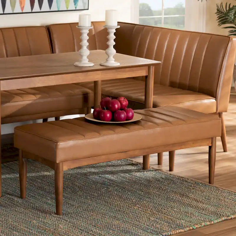Banc de salle à manger moderne du milieu du siècle