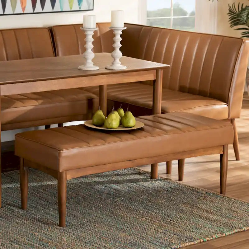Banc de salle à manger moderne du milieu du siècle