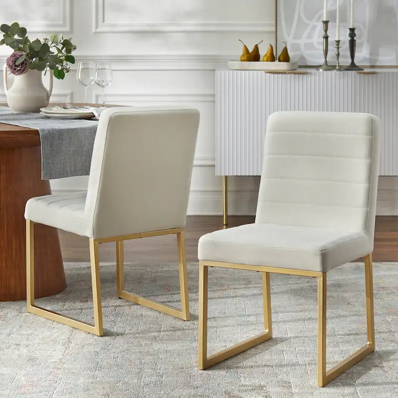 Chaise de salle à manger capitonnée