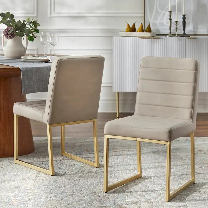 Chaise de salle à manger capitonnée