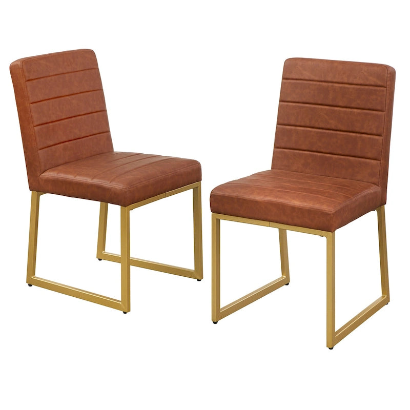 Chaise de salle à manger capitonnée