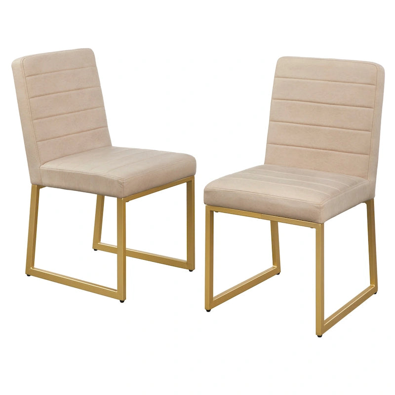 Chaise de salle à manger capitonnée