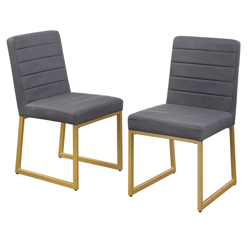 Chaise de salle à manger capitonnée