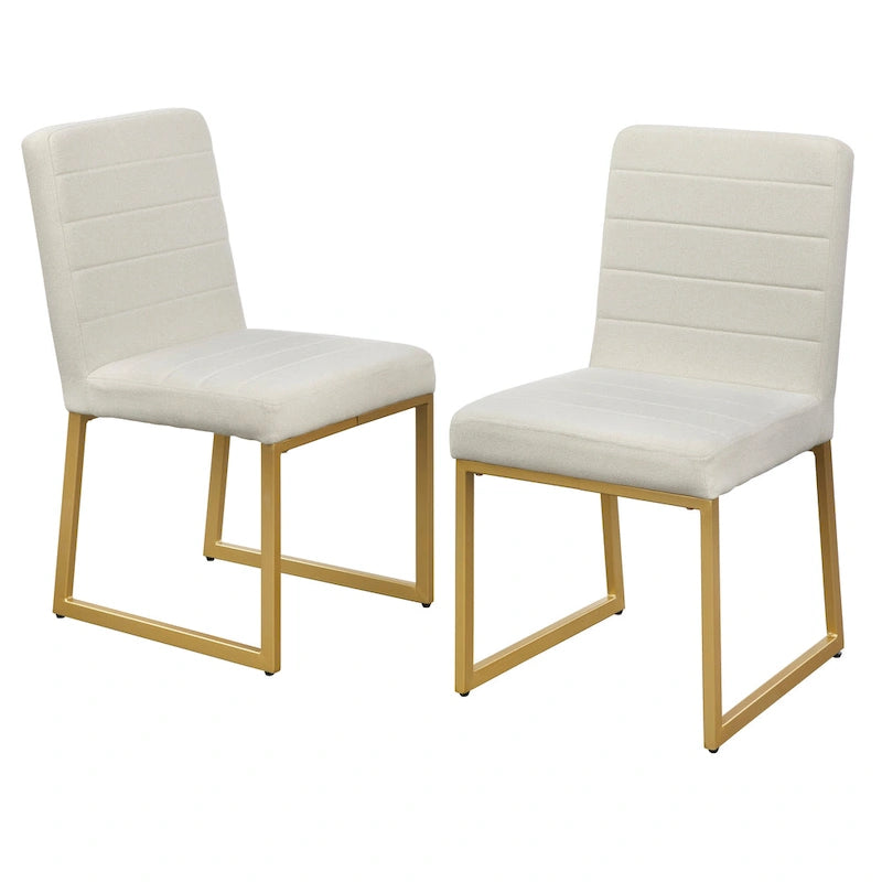 Chaise de salle à manger capitonnée