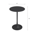 Table de bistro Kurv 24, hauteur comptoir, résistante aux intempéries, intérieur/extérieur