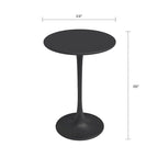 Table de bistro Kurv 24, hauteur comptoir, résistante aux intempéries, intérieur/extérieur