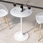 Table de bistro Kurv 24, hauteur comptoir, résistante aux intempéries, intérieur/extérieur