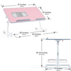 Oreiller de mari - Plateau de lit en bois petit - Convient aux ordinateurs portables jusqu'à 17 pouces - avec double coussin, fente multifonctionnelle pour tablette