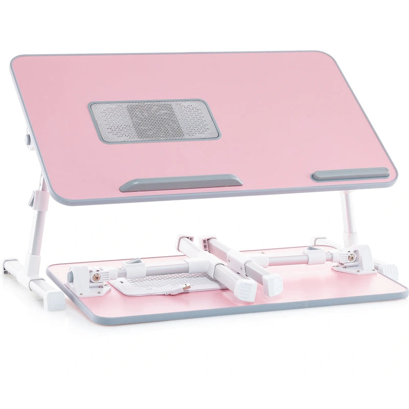 Oreiller de mari - Plateau de lit en bois petit - Convient aux ordinateurs portables jusqu'à 17 pouces - avec double coussin, fente multifonctionnelle pour tablette