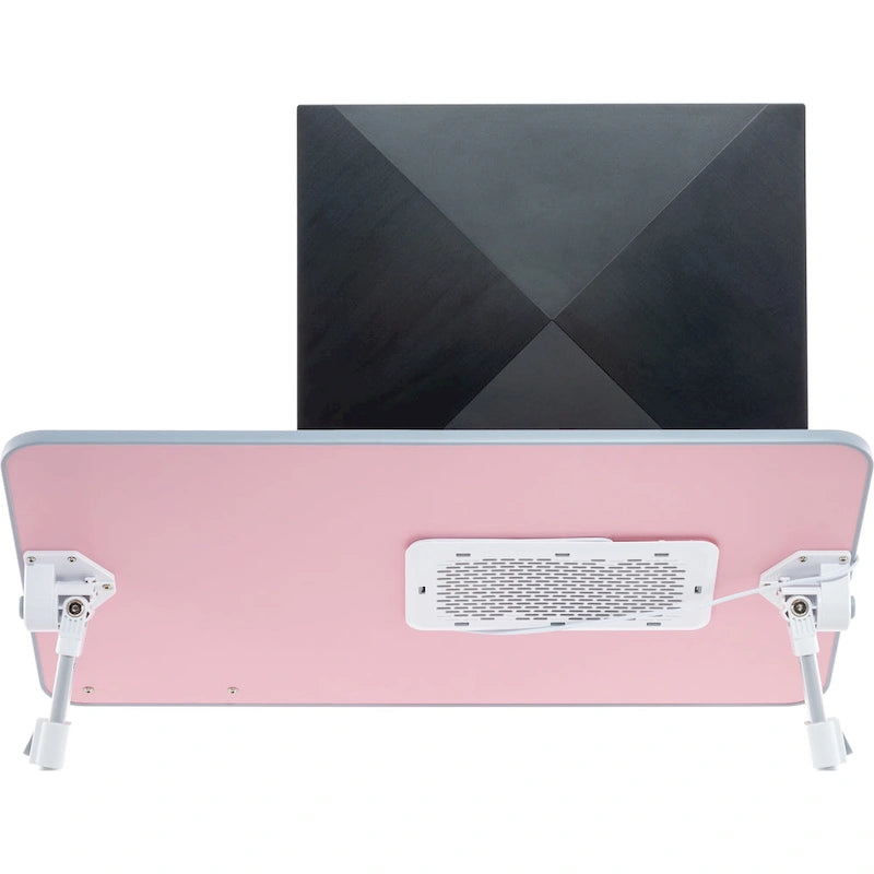 Oreiller de mari - Plateau de lit en bois petit - Convient aux ordinateurs portables jusqu'à 17 pouces - avec double coussin, fente multifonctionnelle pour tablette