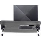 Oreiller de mari - Plateau de lit en bois petit - Convient aux ordinateurs portables jusqu'à 17 pouces - avec double coussin, fente multifonctionnelle pour tablette