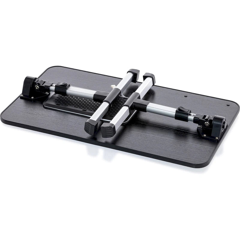 Oreiller de mari - Plateau de lit en bois petit - Convient aux ordinateurs portables jusqu'à 17 pouces - avec double coussin, fente multifonctionnelle pour tablette