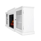 Meuble TV Cheminée Électrique Frederick 72 Blanc par - 72L x 15,5W x 30H